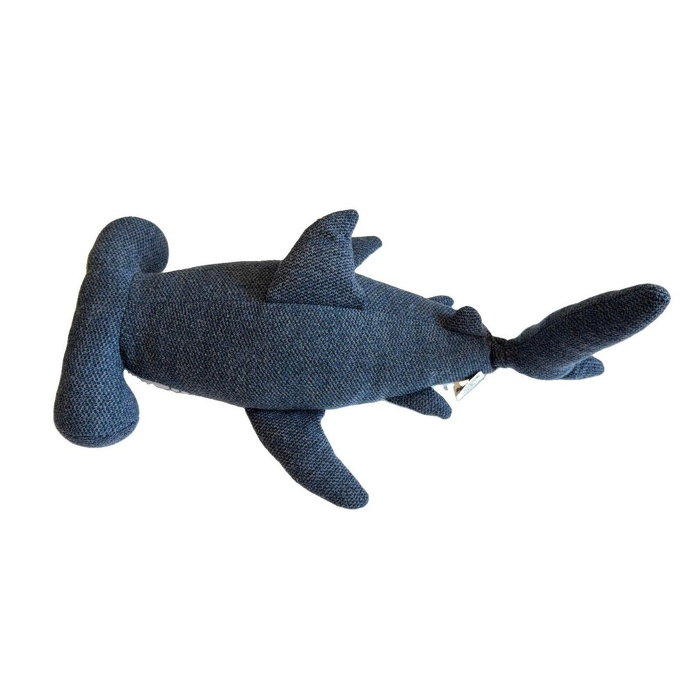 Pillowfort Hammered Throw Pillow 24 X7 Blue Shark Stuffed Animal Plush Toy